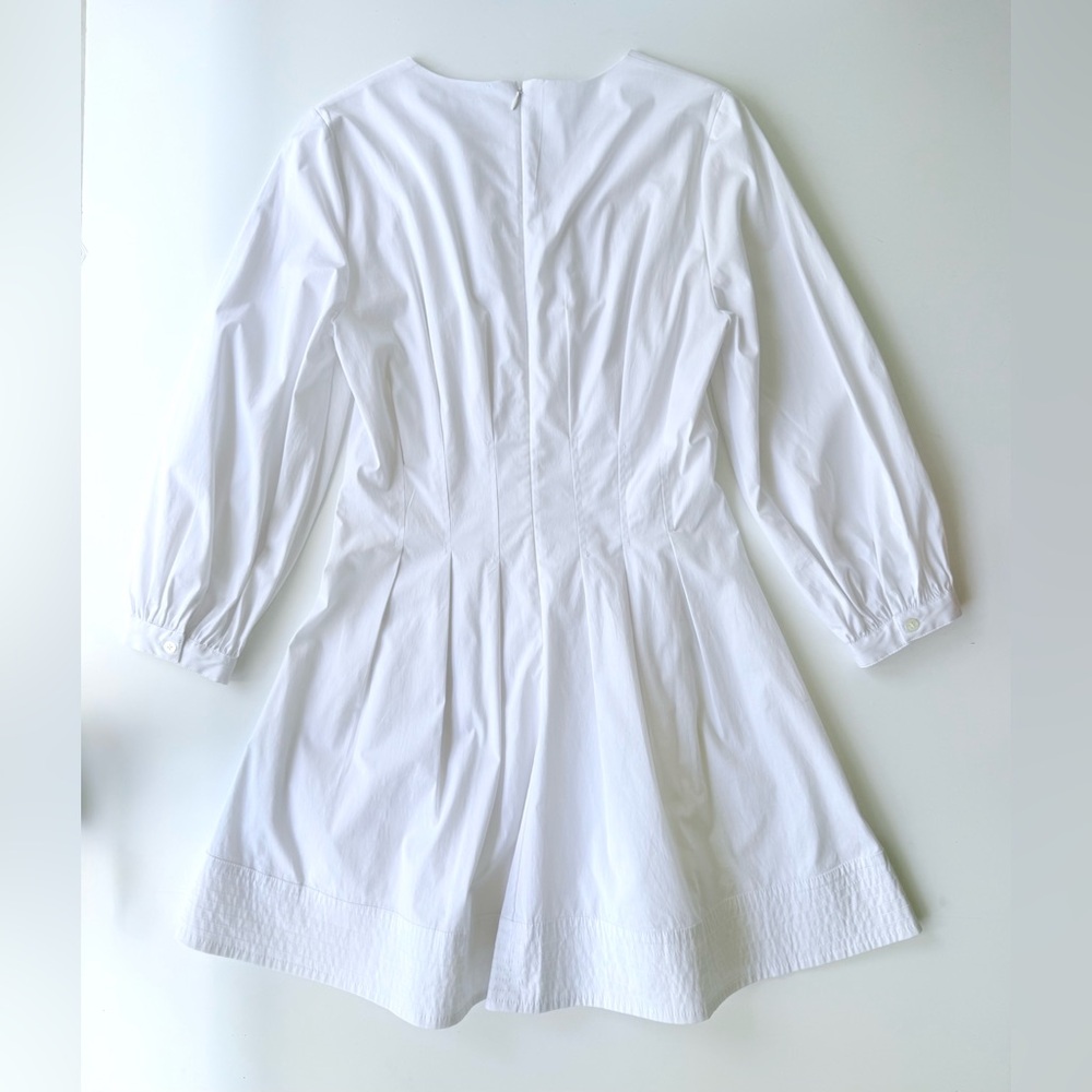 Veronica Beard Torres Corset-Waist Dress White Size 8 $498 MSRP - Picture 5 of 16